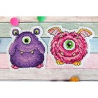 Набор для вышивания «Монстрики. Значки. Магниты» 8 × 7 см - фото 24263365