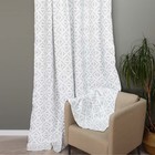 Штора портьерная Witerra Треугольник 135×260 см, серый, блэкаут, пэ100% - Фото 1