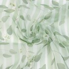 Штора-тюль для кухни Witerra Лист 140х180см, полос. зеленый, пэ100% - фото 24293623