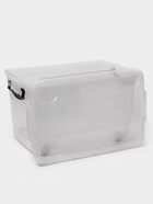 Контейнер для хранения с крышкой, 35 л, 50×31×28 см, на колёсах, прозрачный, ручки МИКС - Фото 3