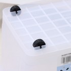 Контейнер для хранения с крышкой, 35 л, 50×31×28 см, на колёсах, прозрачный, ручки МИКС - Фото 8