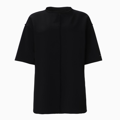 Футболка с декоративным швом женская MIST Base, размер L-XL, чёрная