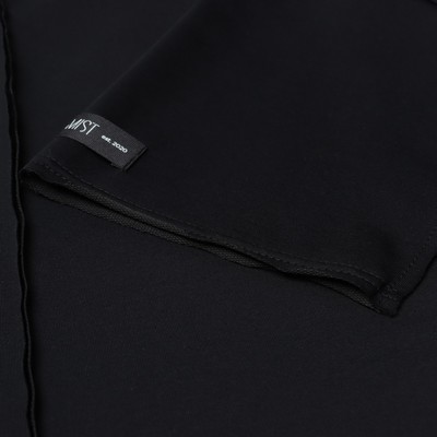 Футболка с декоративным швом женская MIST Base, размер L-XL, чёрная