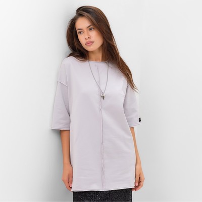 Футболка с декоративным швом женская MIST Base, размер L-XL, серая