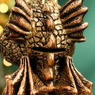 Копилка "Дракончик медитирует в позе лотоса" бронза, 9х8х14,5см - Фото 5