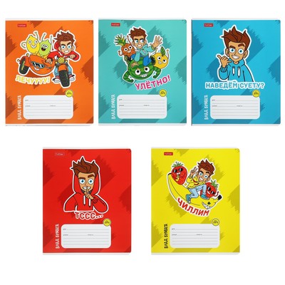 Тетрадь 12 листов в линейку «Влад А4», обложка мелованный картон, блок офсет 65 г/м², 5 В МИКС