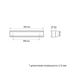 Ручка-скоба CAPPIO RSC022, алюминий, м/о 288 мм, цвет сатиновое золото 9627910 - фото 12732333