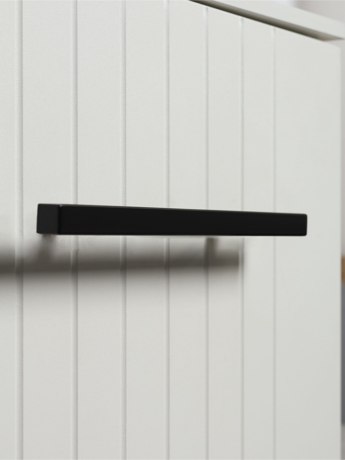 Ручка-рейлинг квадрат CAPPIO, м/о 128 мм, L=200 мм, цвет черный - Фото 1