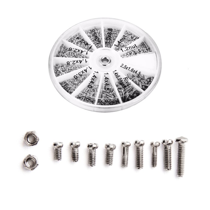 Набор винтов для ремонта очков и наручных часов, 120 шт - Фото 1