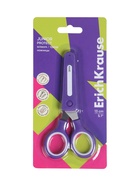 Ножницы детские ErichKrause Junior Protect, 13 см, с пластиковым чехлом и именным стикером, в блистере, МИКС - Фото 16