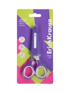 Ножницы детские ErichKrause Junior Protect, 13 см, с пластиковым чехлом и именным стикером, в блистере, МИКС - Фото 19