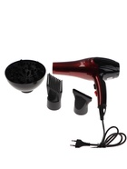 Фен Luazon LF-28, 1600 Вт, 2 скорости, 3 температурных режима, 3 насадки, расчески, черный, - Фото 2