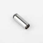 Наконечник для шнура цилиндр, d=6×15 мм, 4 шт., цвет серебряный - Фото 2