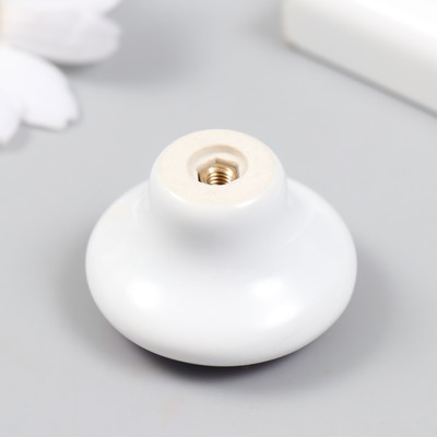 Ручка для шкатулки керамика, металл «Единорожка в облаках», 3.8×3.8 см