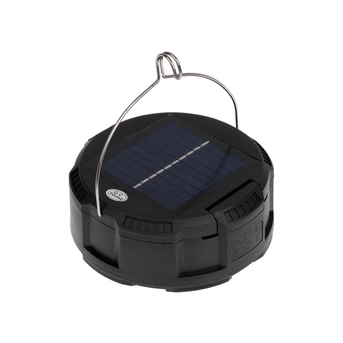 Садовый светильник на солнечной батарее «Прожектор», 13 × 6 × 13 см, 6 LED, пульт ДУ, свечение RGBW