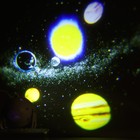 Световой прибор «Космос», 11 см, 6 картриджей, свечение RGB, 5 В - Фото 5