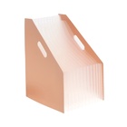 Лоток для бумаг Calligrata, А4, вертикальный, пластиковый, 12 отделений, бежевый - Фото 4