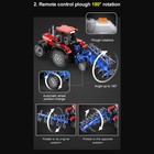Конструктор техно «Фермерский трактор с косилкой», радиоуправляемый, 1675 деталей - фото 3621454