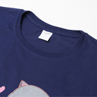Комплект домашний женский "Котята" (футболка/брюки), цвет синий/бежевый, размер 50 - Фото 6