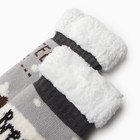 Носки женские с мехом, цвет серый/мишка, размер 36-40 - Фото 2