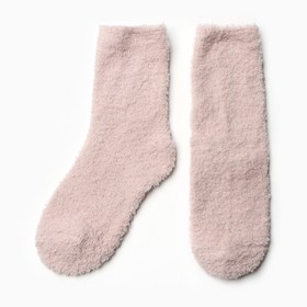 Носки женские махровые, цвет бежевый, размер 36-40
