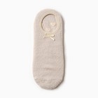 Носки женские укороченные нескользящие, цвет светло-бежевый, размер 36-39 - фото 8279816
