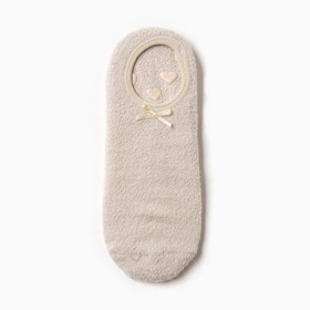Носки женские укороченные нескользящие, цвет светло-бежевый, размер 36-39