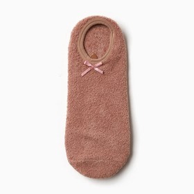 Носки женские укороченные нескользящие, цвет бежевый, размер 36-39