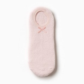 Носки женские укороченные нескользящие, цвет пудра, размер 36-39