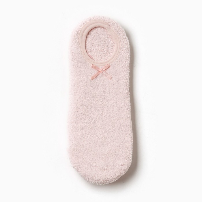 Носки женские укороченные нескользящие, цвет пудра, размер 36-39 - Фото 1