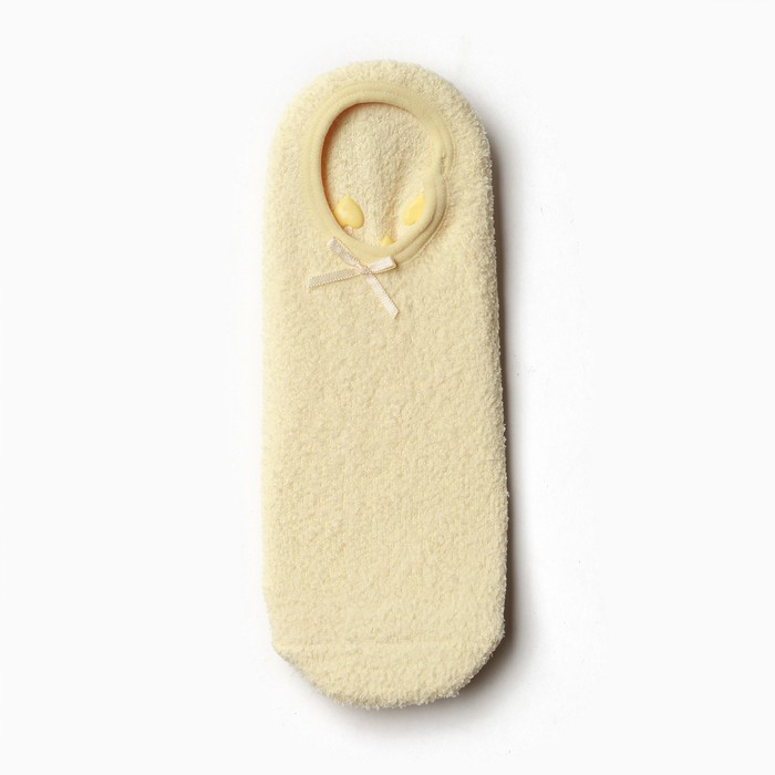 Носки женские укороченные нескользящие, цвет желтый, размер 36-39 - Фото 1