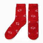 Носки женские Колпачки, цвет красный, размер 23-25 - фото 4914359