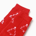 Носки женские Ёлочки, цвет красный, размер 23-25 - Фото 2