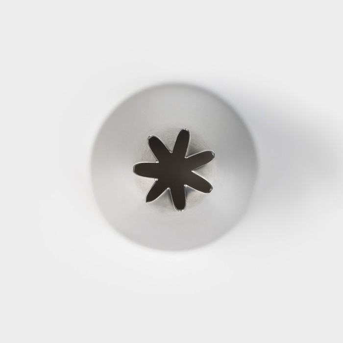 Насадка кондитерская KONFINETTA «Закрытая звезда», d=3 см, выход 1,3 см, нержавеющая сталь - фото 1907869701