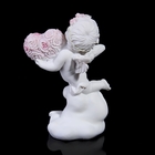 Сувенир полистоун "Ангел с сердцем из роз на подставке" МИКС 7,5х5х10 см - Фото 3