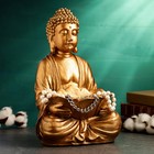 Подставка для мелочей "Будда с лотосом" бронза, 19х17х32 - фото 8153145