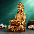 Подставка для мелочей "Будда с лотосом" бронза, 19х17х32 - фото 8153147