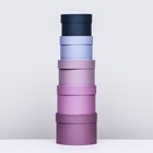 Набор круглых подарочных коробок 5 в 1 «Нежный» 20×14 - 15×10 см - Фото 4