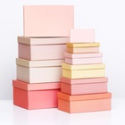 Набор прямоугольных подарочных коробок 10 в 1,«Кремовый», 30.5×20×13 - 12×6.5×4 см - Фото 1