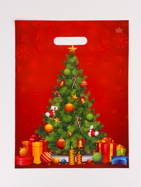 Пакет подарочный новогодний «Главная красавица», полиэтиленовый с вырубной ручкой, 40?31 см (комплект 50 шт)