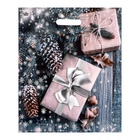 Пакет подарочный «Новогодние подарки», полиэтиленовый с вырубной ручкой, 45×38 см - Фото 2