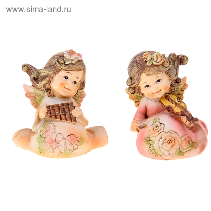 Сувенир полистоун "Феечка с музыкальными инструментами" МИКС 6,3х5х8,5 см - Фото 1