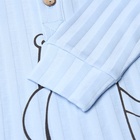 Лонгслив детский, цвет светло-голубой, рост 80 см - фото 23657644