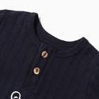 Лонгслив детский, цвет тёмно-синий, рост 86 см - фото 23657691