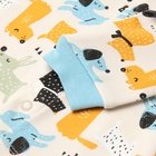 Кофточка детская, цвет кремовый/собачки, рост 80 см - фото 23657706