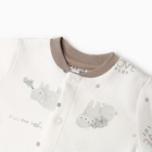 Кофточка детская, цвет белый/мишки, рост 68 см - фото 23657729