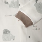 Кофточка детская, цвет белый/мишки, рост 74 см - фото 23657733