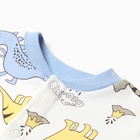 Кофточка детская, цвет белый/дино, рост 80 см - фото 23657750