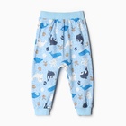 Штанишки детские, цвет светло-голубой, рост 74 см - фото 23657776