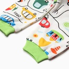 Штанишки детские, цвет белый/дорога, рост 80 см - фото 27345194